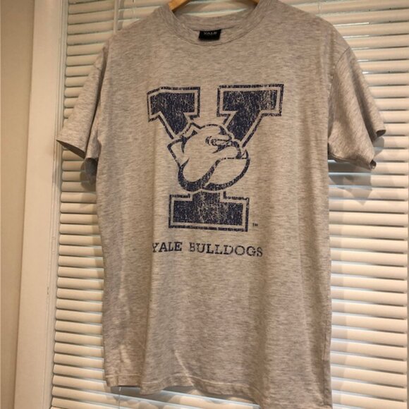 Yale University Bulldog Cotton Relaxed Boyfriend Tee Size S/P - Picture 3 of 11
